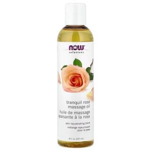 שמן עיסוי רוגע ורדים - NOW Foods 237ml