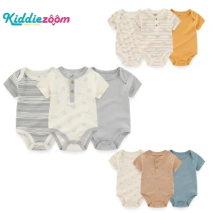 בגדי גוף לתינוקות - 3 חלקים - כותנה רכה ונעימה