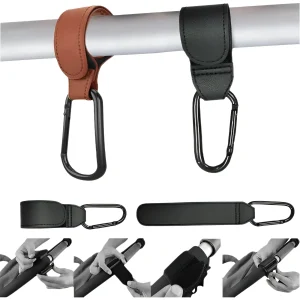 וו לעגלה מעור PU- וו לתליית תיק מסתובב 360°