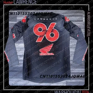 חולצת רכיבה הונדה רטרו - חולצת מרוץ אופנועים לגברים