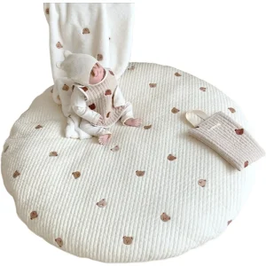 משטח החתלה לתינוקות- שטיח זחילה ארנב פרח