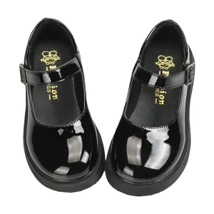 נעלי ילדים מעור מבריקות - סניקרס קמפוס נוחות