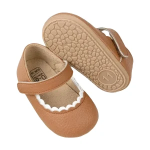 נעלי תינוקות Meckior - סוליה עור נגד החלקה