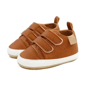 נעלי תינוקות Meckior- קלאסיות מעור PU, סוליה גומי