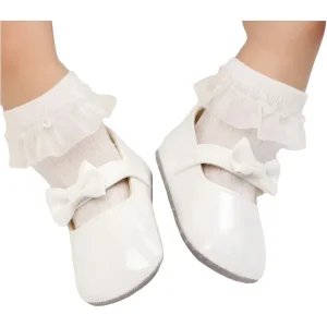 נעלי תינוקות בנות Meckior - סוליה רכה וקשת יפה