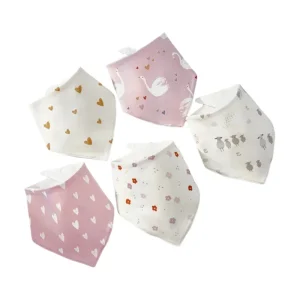 סינר לתינוק - רביעיית סינרי כותנה סופגים