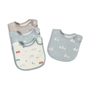 סינר תינוק מתכוונן 3 שכבות - בד טטרה רך 1-3Y