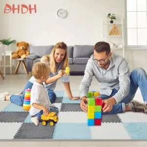 שטיח משחק רך לתינוקות - פאזל מחמם לחדר ילדים