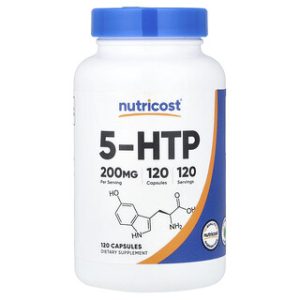5-HTP Nutricost 200 מ"ג , 120 כמוסות - לבריאות הנפש