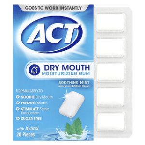 ACT- מסטיק לחות לפה יבש - מנטה מרעננת