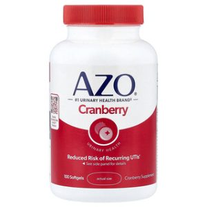 AZO - כדורי חמוציות לתמיכה בדרכי שתן - 100 יח'