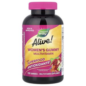 Alive! ויטמינים לנשים גומי - טעם פירות יער - 150 יחידות