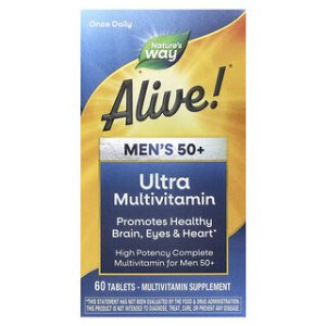 Alive!® מולטי ויטמין לגבר 50+ - 60 טבליות