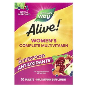 Alive!® מולטי ויטמין לנשים - 50 טבליות - Nature's Way