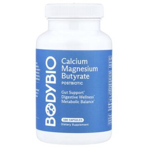 BodyBio, סידן מגנזיום בוטיראט - 100 כמוסות לבריאות