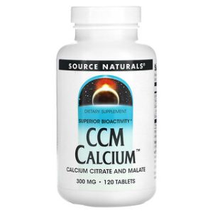 CCM Calcium 300 מ"ג - תוסף סידן מקצועי - Source Naturals