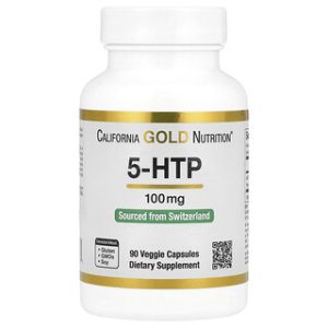 California Gold 5-HTP לתמיכה במצב רוח - 90 כמוסות
