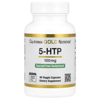 California Gold 5-HTP לתמיכה במצב רוח - 90 כמוסות