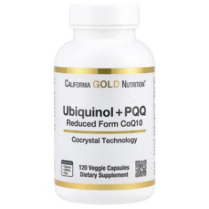 California Gold CoQ10 Ubiquinol + PQQ - 120 כמוסות צמחיות