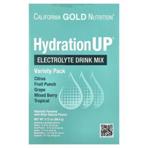 California Gold HydrationUP, חבילת שתייה אלקטרוליטים מגוון