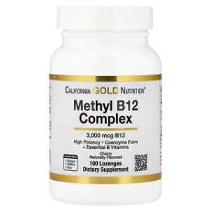 California Gold Methyl B12 - מציצה בטעם דובדבן - 100 יחידות