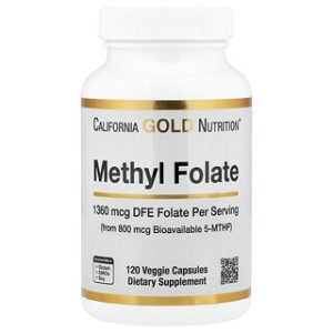 California Gold Methyl Folate & ויטמין C - 120 כמוסות