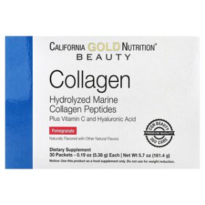 California Gold Nutrition קולגן-פפטידים ויטמין C רימונים