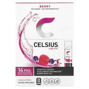 Celsius Live Fit Berry - חבילות 14 On-The-Go