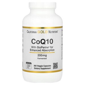 CoQ10 California Gold 200 מ"ג - תוסף תזונה 360 כמוסות