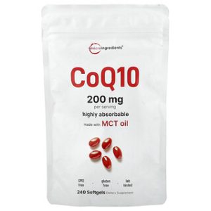 CoQ10 Micro Ingredients - 240 כמוסות רכות (100 מ"ג)