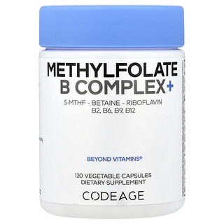 Codeage Methylfolate B Complex+ - 120 כמוסות צמחיות