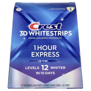 Crest 3D Whitestrips 1 Hour Express - ערכת הלבנת שיניים