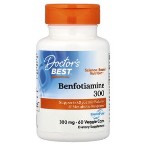 Doctors Best Benfotiamine 300mg - 60 כמוסות צמחוניות