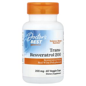 Doctors Best Trans-Resveratrol 200 מ"ג - 60 כמוסות