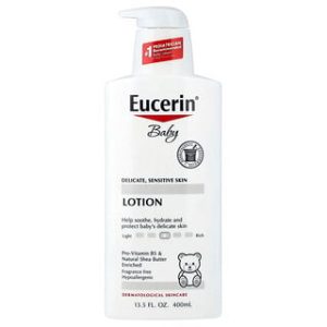 Eucerin קרם תינוקות לעור רגיש - 400 מ"ל ללא ריח