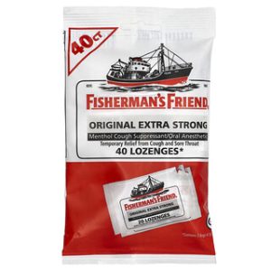 Fishermans Friend - סוכריות מנטה חזקות נגד שיעול - 40 יח'