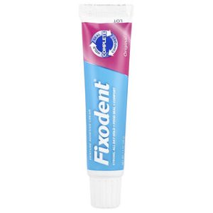 Fixodent קרם דבק תותבות מקורי - 68 גרם - שיניים תותבות