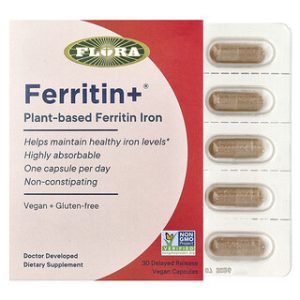 Flora Ferritin+® - ברזל טבעוני בפורמולה ספיגה משופרת