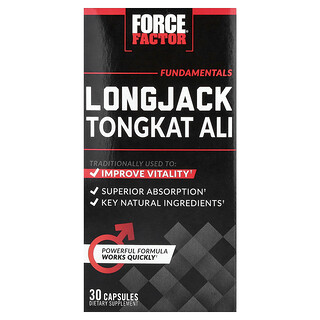 Force Factor Longjack Tongkat Ali - 30 כמוסות לשיפור