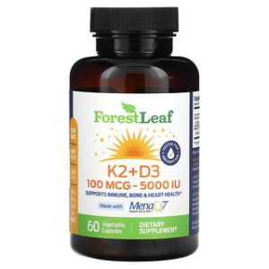 Forest Leaf K2 + D3 - 60 כמוסות - תמיכה חיונית