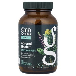 Gaia Herbs Adrenal Health - תמיכה יומית 120 כמוסות