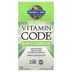 Garden of Life RAW B-Complex - ויטמין B טבעי טבעוני