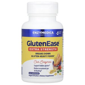 GlutenEase Enzymedica - הקלה על צריכת גלוטן - 60 כמוסות