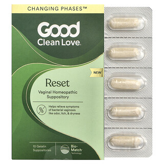 Good Clean Love Reset - נרות נרתיקיים הומאופתיים - 10 יחידות