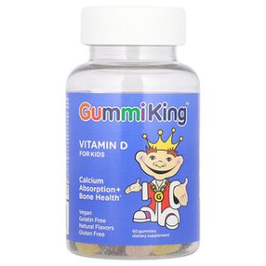 GummiKing ויטמין D לילדים - 60 גומי לעיסה - 7.5 מק"ג