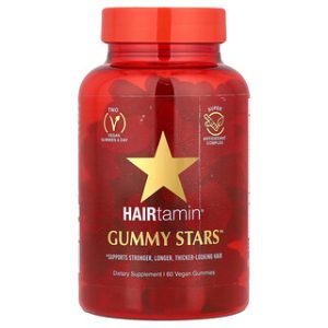 HAIRtamin Gummy Stars - ויטמינים לשיער טבעוניים (60 יחידות)