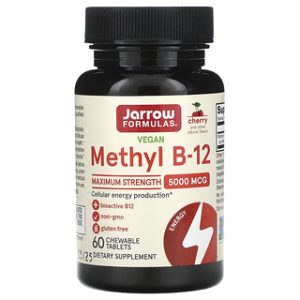Jarrow Formulas B-12 טבעוני 5000 מק"ג - 60 טבליות