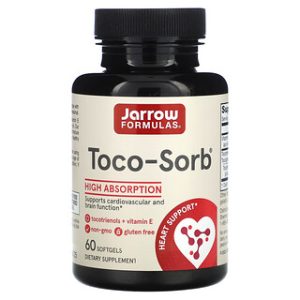 Jarrow Formulas Toco-Sorb - ויטמין E טבעי - 60 כמוסות