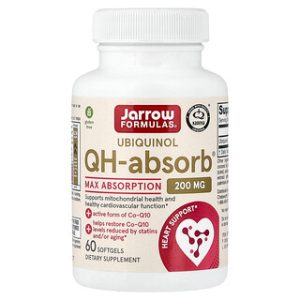 Jarrow Formulas Ubiquinol 200 מ"ג - סופגנות מקסימלית 60 כמוסות
