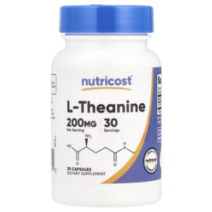 L-Theanine 200 מ"ג - כמוסות Nutricost - 30 כמוסות